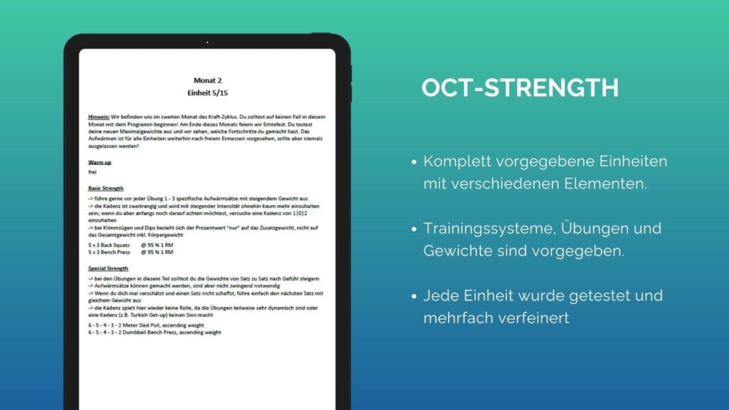 OCT-STRENGTH - Maximalkraftplan Vorschau 2 OCT-STRENGTH - Maximalkraftplan Vorschau 2