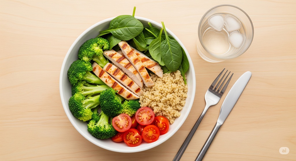Gesunde Mahlzeit nach dem HIIT Training zum Abnehmen