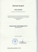 Octofit - Peter Schäfer - Zeugnis Bachelor Universität Dortmund