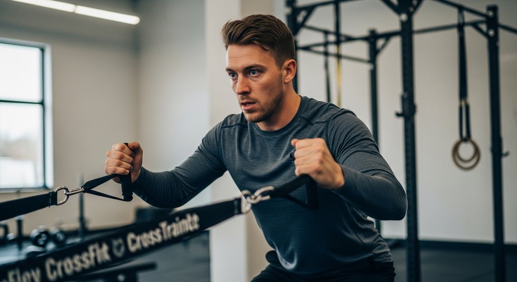 Athlet verbessert Beweglichkeit für die CrossTraining Regeneration durch gezieltes Mobility-Training.