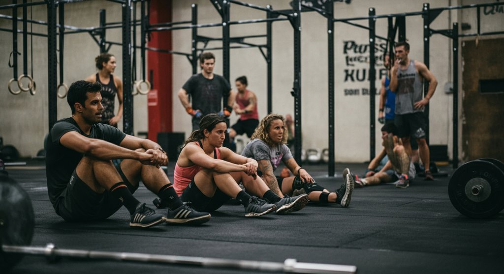 Zwei Athleten geben sich ein High-Five; ein psychologischer Community Vorteil nach dem Training.