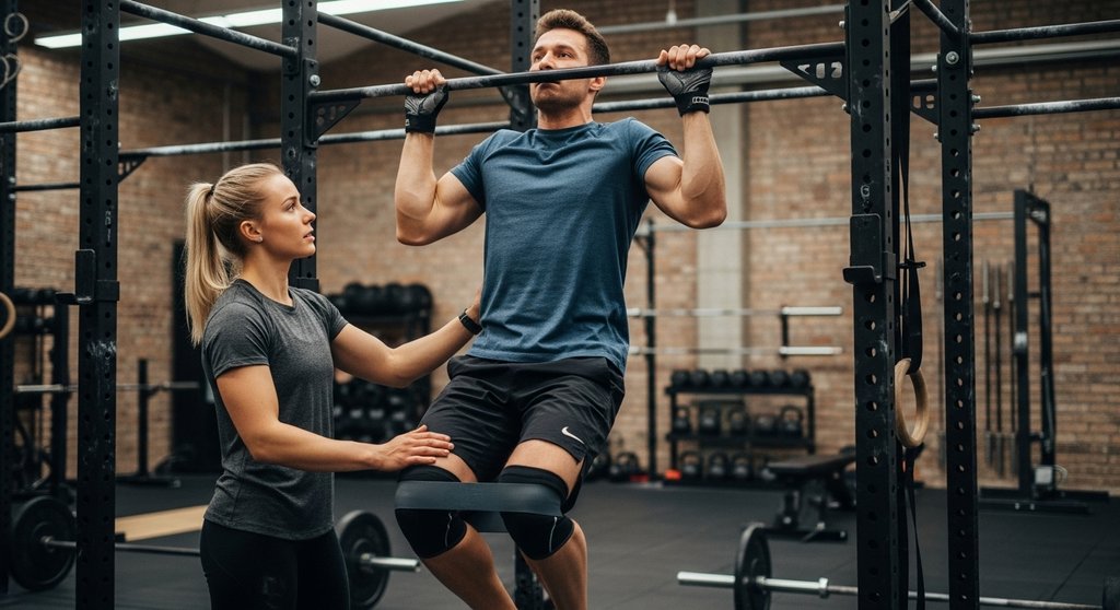 Ein Athlet erhält Unterstützung von seiner Crosstraining Community beim Krafttraining.