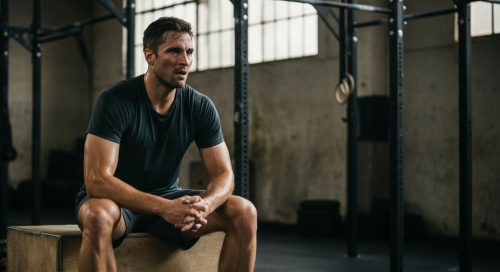Athlet nach dem Workout – Fokus und Kraft dank Paleo Ernährung im CrossTraining.